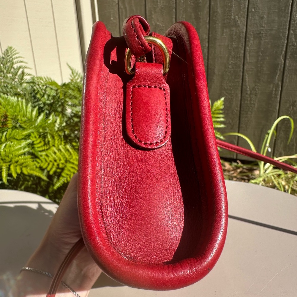 Vintage Coach Bag Abbie Red 9017 - Picture 4 of 9